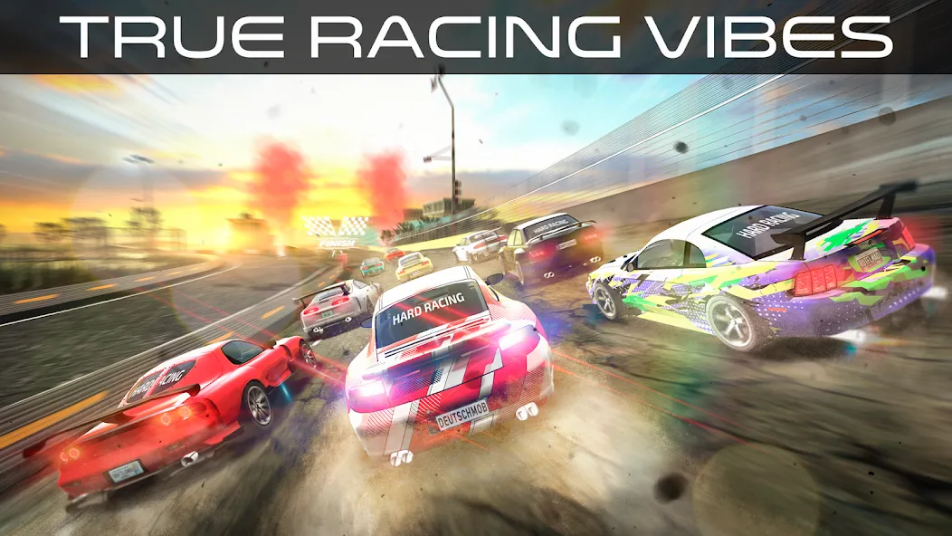 Скачать Hard Racing — Real Drag Racing (Хард Рейсинг) взлом на бесконечные деньги + мод меню screen 1