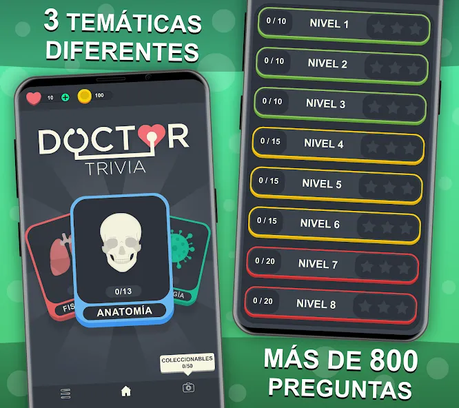 Скачать Doctor Trivia — Quiz Medicina (Доктор Тривия) взлом на бесконечные деньги + мод меню screen 2