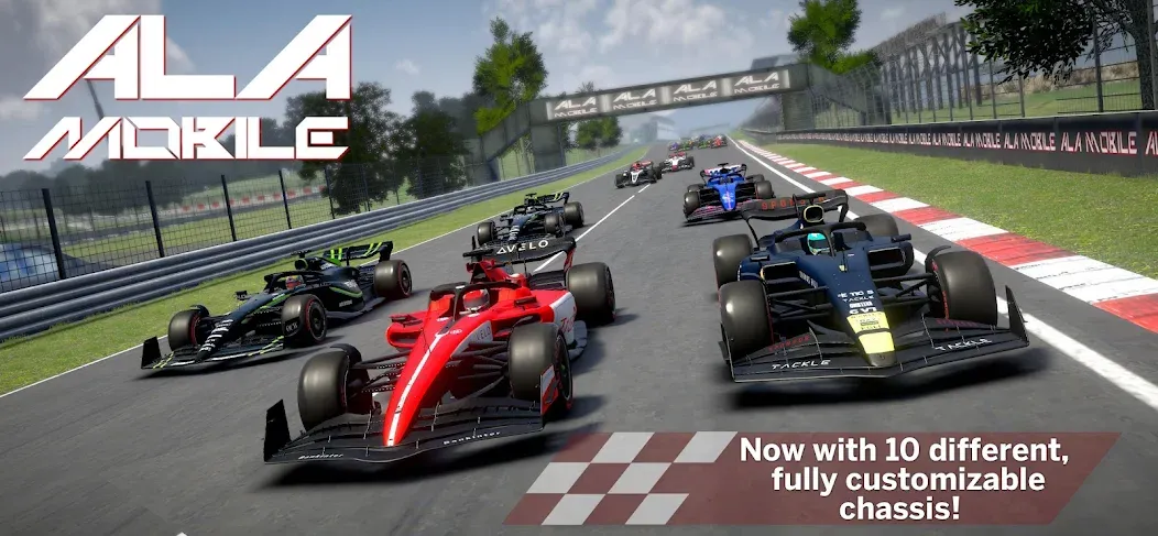 Скачать Ala Mobile GP — Formula racing (Ала Мобайл Гран При) взлом на бесконечные деньги + мод меню screen 1