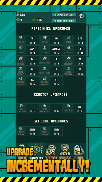 Скачать Critical — Incremental Reactor (Критикал) взлом на бесконечные деньги + мод меню screen 3