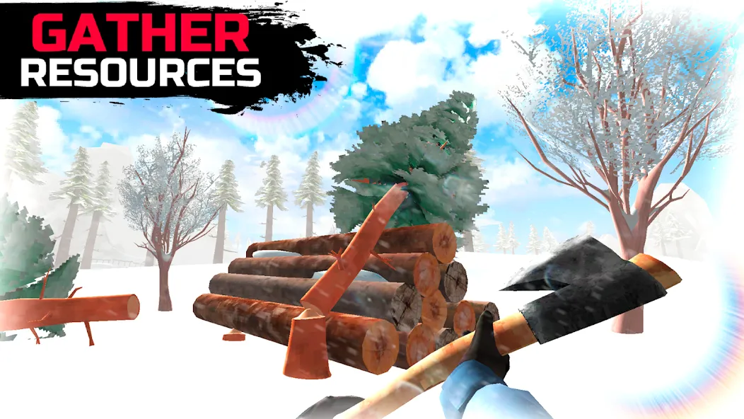 Скачать WinterCraft: Survival Forest (ВинтерКрафт) взлом на бесконечные деньги + мод меню screen 4