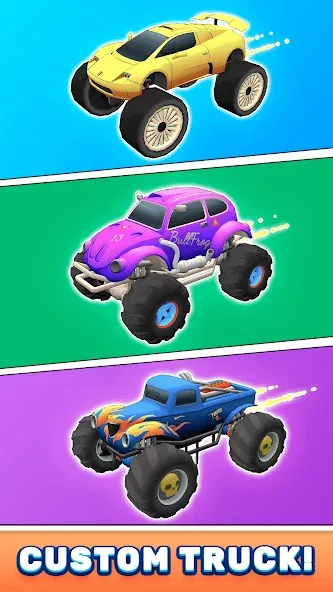 Скачать Monster Truck Rampage (Монстр Трак Рэмпейдж) взлом на бесконечные деньги + мод меню screen 4