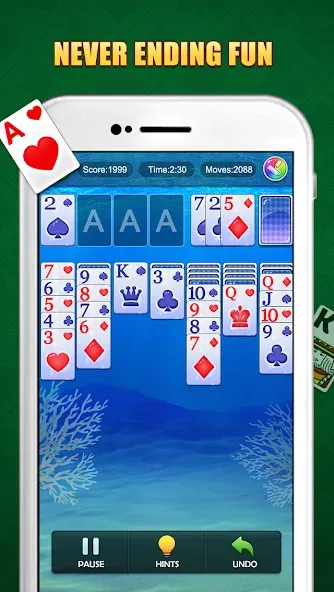 Скачать Solitaire Puzzle : Card Jigsaw (Солитер головоломка) взлом на бесконечные деньги + мод меню screen 2