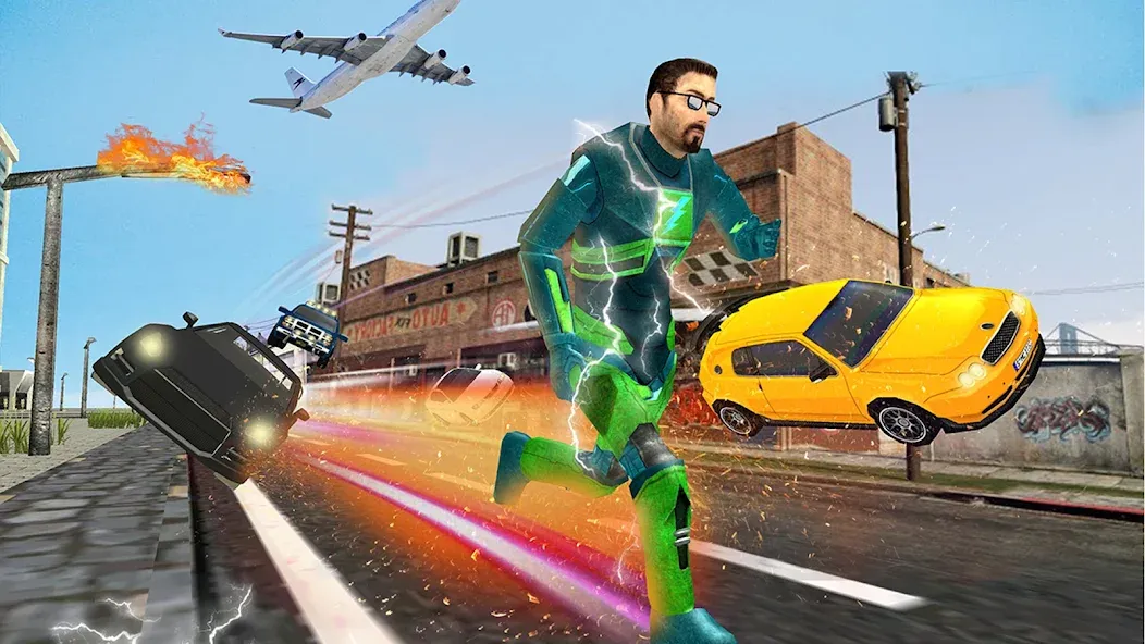 Скачать Light Superhero Speed Hero взлом на бесконечные деньги + мод меню screen 2