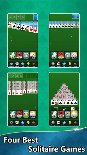 Скачать Aged Solitaire Collection взлом на бесконечные деньги + мод меню screen 1