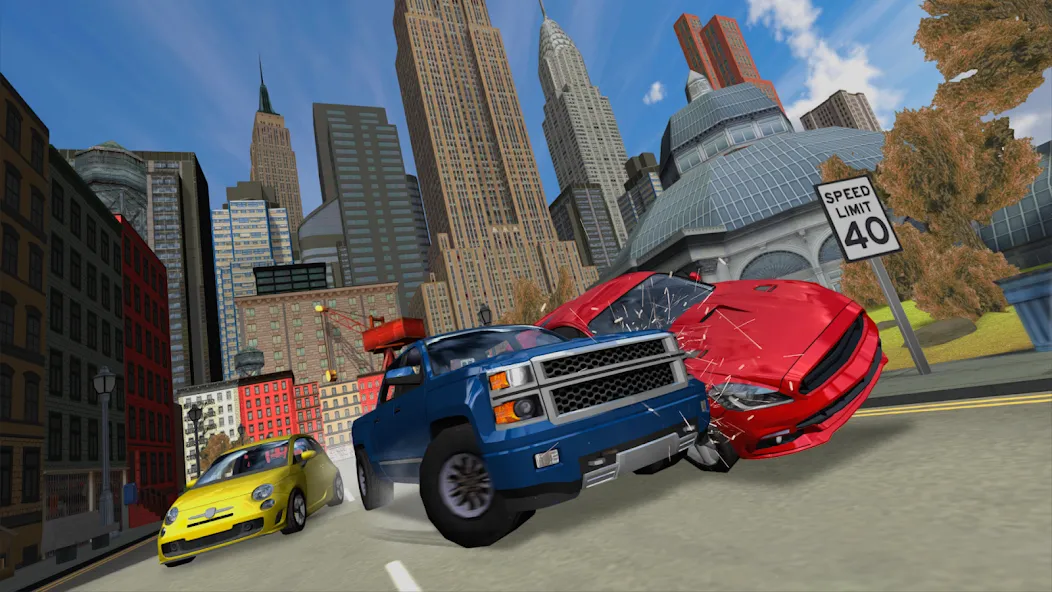 Скачать Car Driving Simulator: NY (Симулятор вождения автомобиля) взлом на бесконечные деньги + мод меню screen 1