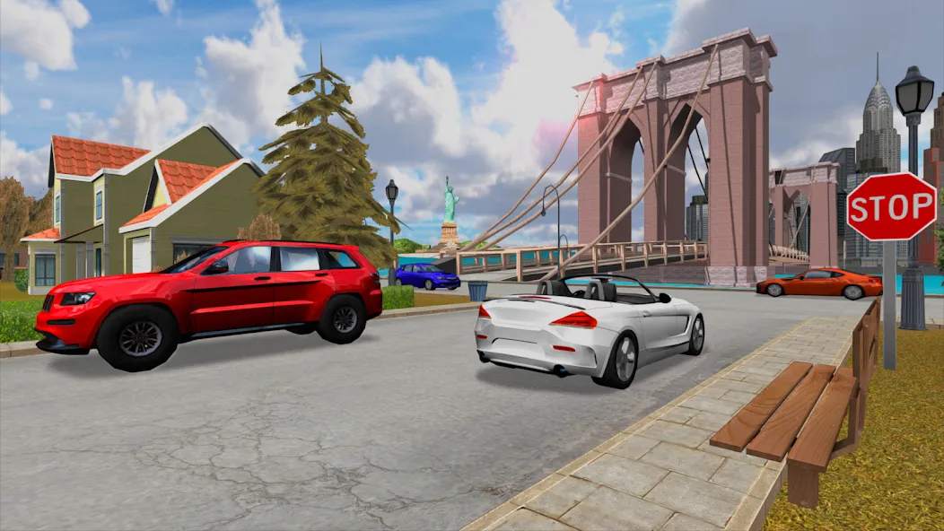 Скачать Car Driving Simulator: NY (Симулятор вождения автомобиля) взлом на бесконечные деньги + мод меню screen 5