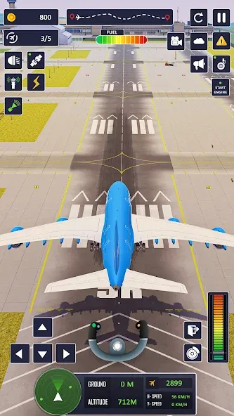 Скачать Airplane Game Flight Simulator взлом на бесконечные деньги + мод меню screen 2