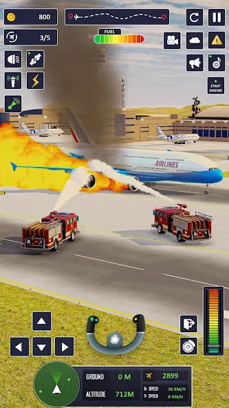 Скачать Airplane Game Flight Simulator взлом на бесконечные деньги + мод меню screen 5