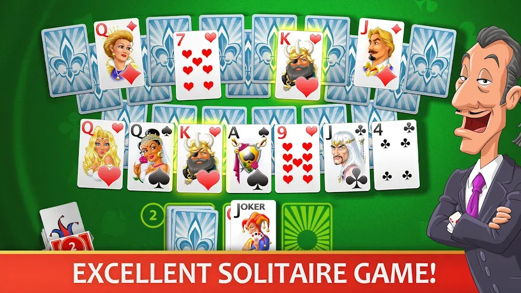 Скачать Solitaire Perfect Match взлом на бесконечные деньги + мод меню screen 1