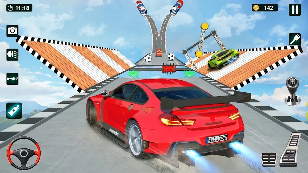 Скачать GT Car Stunt 3D: Ramp Car Game взлом на бесконечные деньги + мод меню screen 4