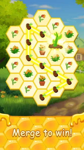 Скачать Honey Bottles — merge puzzle (Хани Ботлс) взлом на бесконечные деньги + мод меню screen 2