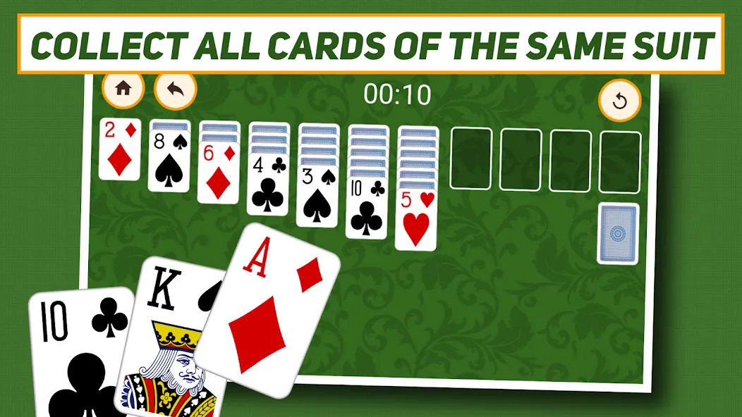 Скачать Klondike Solitaire: Classic взлом на бесконечные деньги + мод меню screen 3