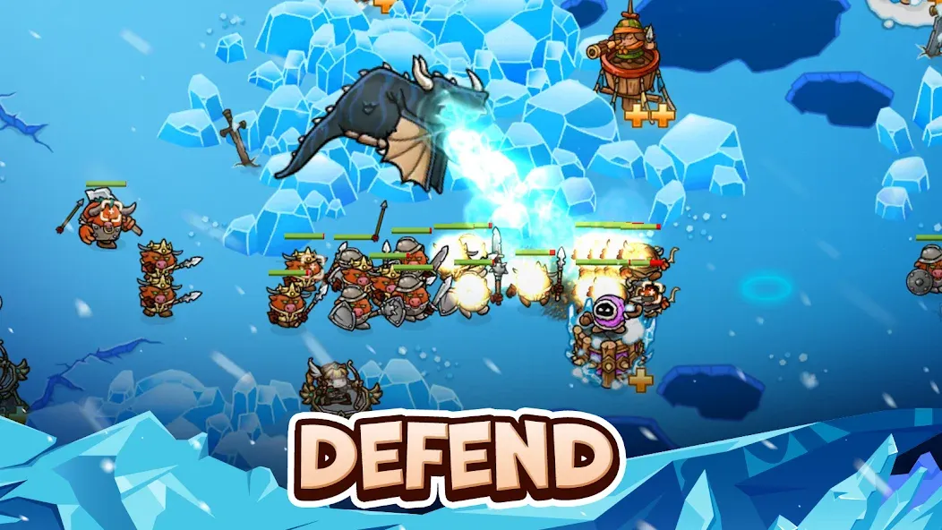 Скачать Crazy Defense Heroes — TD Game (Крейзи Дефенс Хероес) взлом на бесконечные деньги + мод меню screen 1