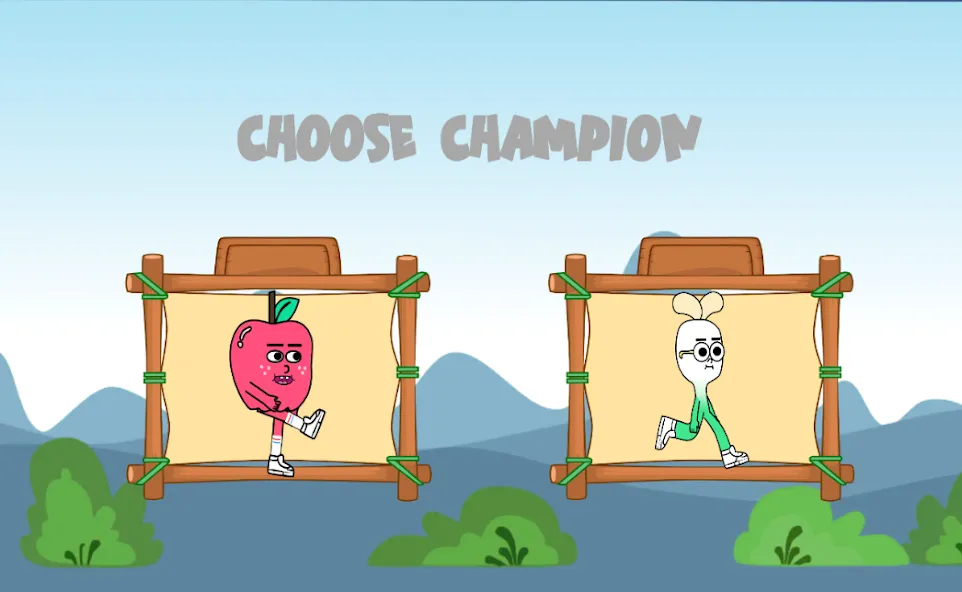 Скачать apple and onion running game (эппл энд онион раннинг гейм) взлом на бесконечные деньги + мод меню screen 1