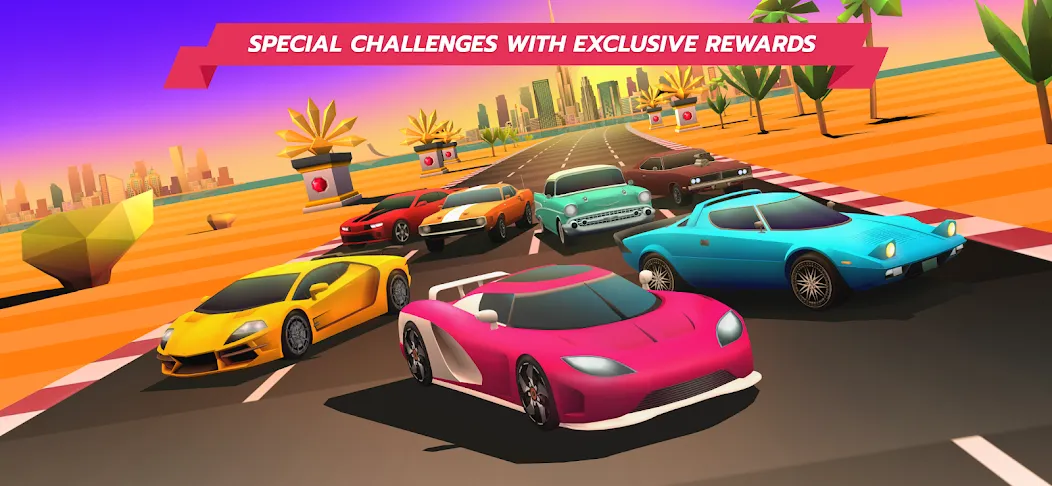 Скачать Horizon Chase – Arcade Racing (Хорайзон Чейс) взлом на бесконечные деньги + мод меню screen 3