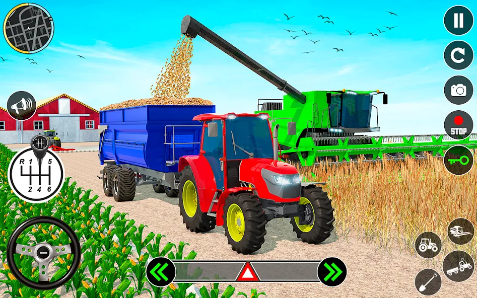 Скачать Tractor Farming: Tractor Games (Тракторное хозяйство) взлом на бесконечные деньги + мод меню screen 3