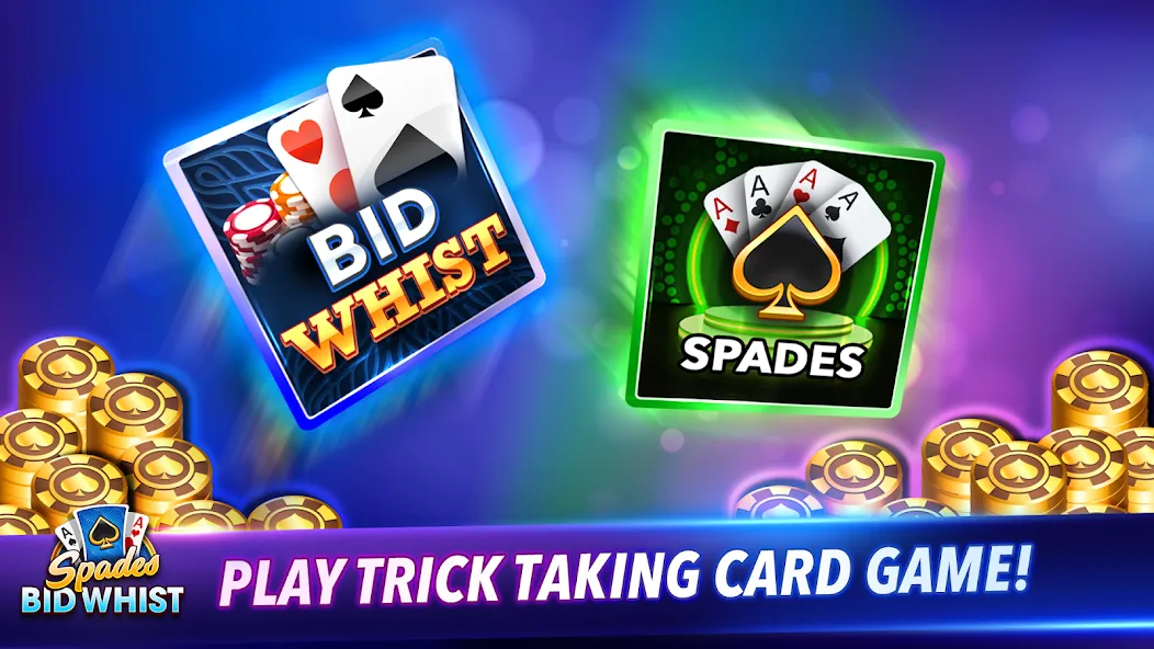 Скачать Spades: Bid Whist Classic Game (Бид Вист Классик) взлом на бесконечные деньги + мод меню screen 1