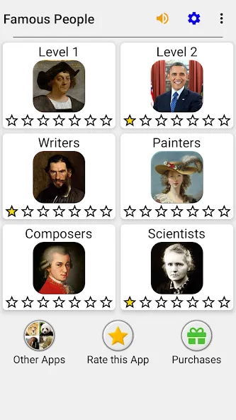 Скачать Famous People — History Quiz взлом на бесконечные деньги + мод меню screen 3