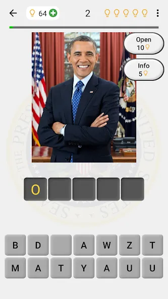 Скачать US Presidents and History Quiz взлом на бесконечные деньги + мод меню screen 1