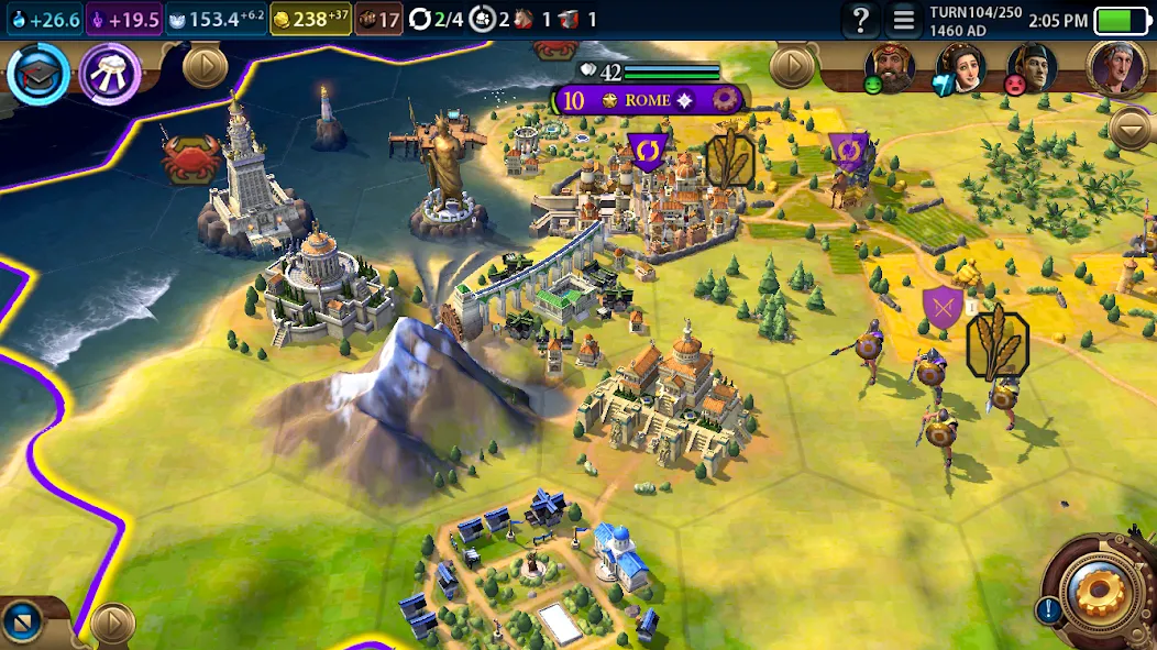 Скачать Civilization VI — Build A City (Цивилизация ) взлом на бесконечные деньги + мод меню screen 1