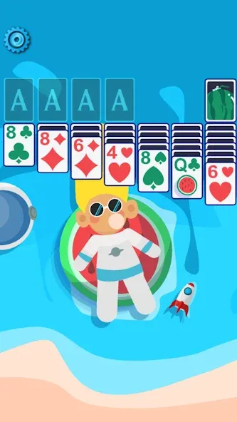 Скачать Solitaire Space™ (Солярис Спейс) взлом на бесконечные деньги + мод меню screen 1