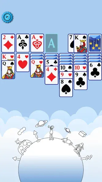 Скачать Solitaire Space™ (Солярис Спейс) взлом на бесконечные деньги + мод меню screen 2