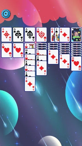 Скачать Solitaire Space™ (Солярис Спейс) взлом на бесконечные деньги + мод меню screen 5