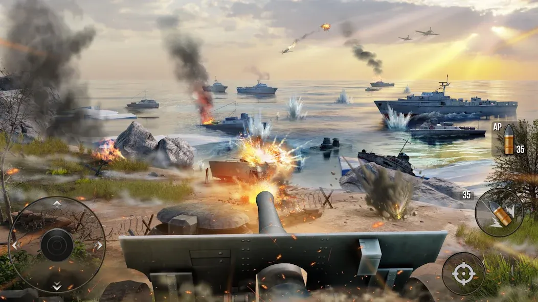 Скачать World of Artillery: Cannon War взлом на бесконечные деньги + мод меню screen 2