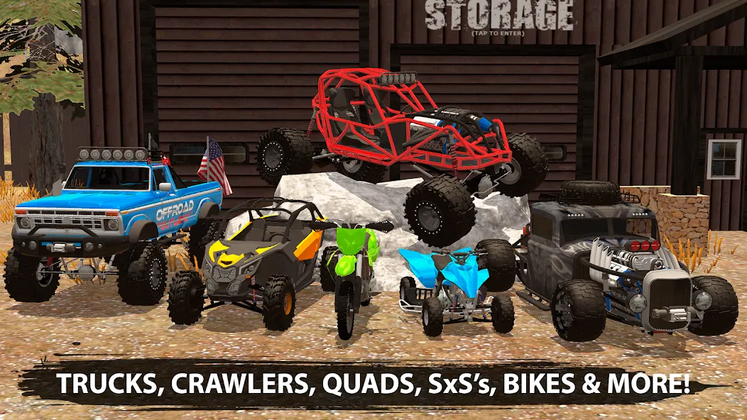 Скачать Offroad Outlaws (Оффроуд Аутлоус) взлом на бесконечные деньги + мод меню screen 1