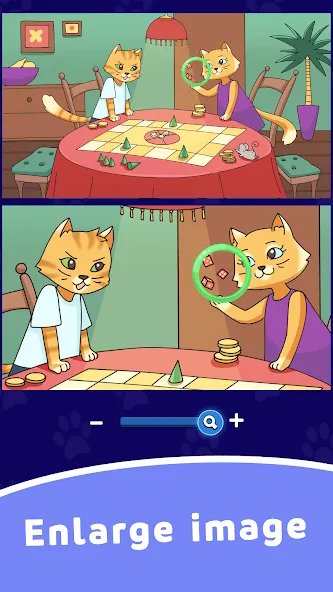 Скачать Find Differences: Cute Cats взлом на бесконечные деньги + мод меню screen 4