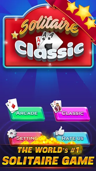 Скачать Solitaire Classic (Солитер Классик) взлом на бесконечные деньги + мод меню screen 5