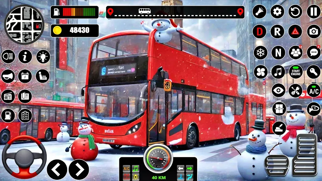 Скачать Bus Simulator 3D Bus Games (Городское автобусное симуляторение) взлом на бесконечные деньги + мод меню screen 1