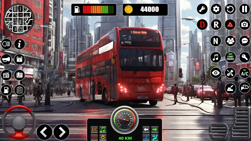 Скачать Bus Simulator 3D Bus Games (Городское автобусное симуляторение) взлом на бесконечные деньги + мод меню screen 4