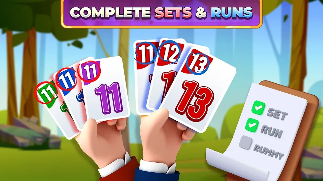 Скачать Rummy Rush — Classic Card Game (Рамми Раш) взлом на бесконечные деньги + мод меню screen 2