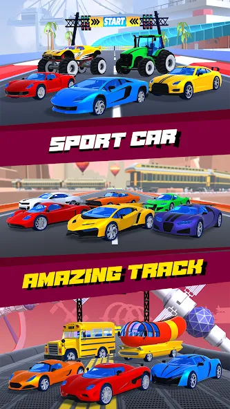 Скачать Car Race 3D — Racing Master (С  3D  Гонки на автомобилях 3D) взлом на бесконечные деньги + мод меню screen 3