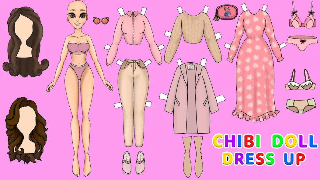 Скачать Doll Dress Up Makeup Girl Game взлом на бесконечные деньги + мод меню screen 4