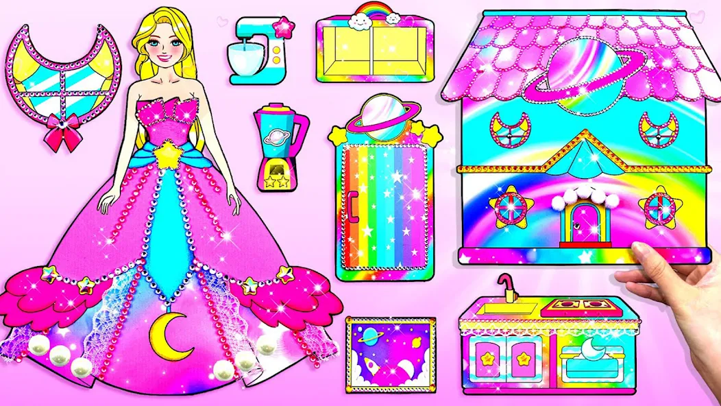 Скачать Doll Dress Up Makeup Girl Game взлом на бесконечные деньги + мод меню screen 5