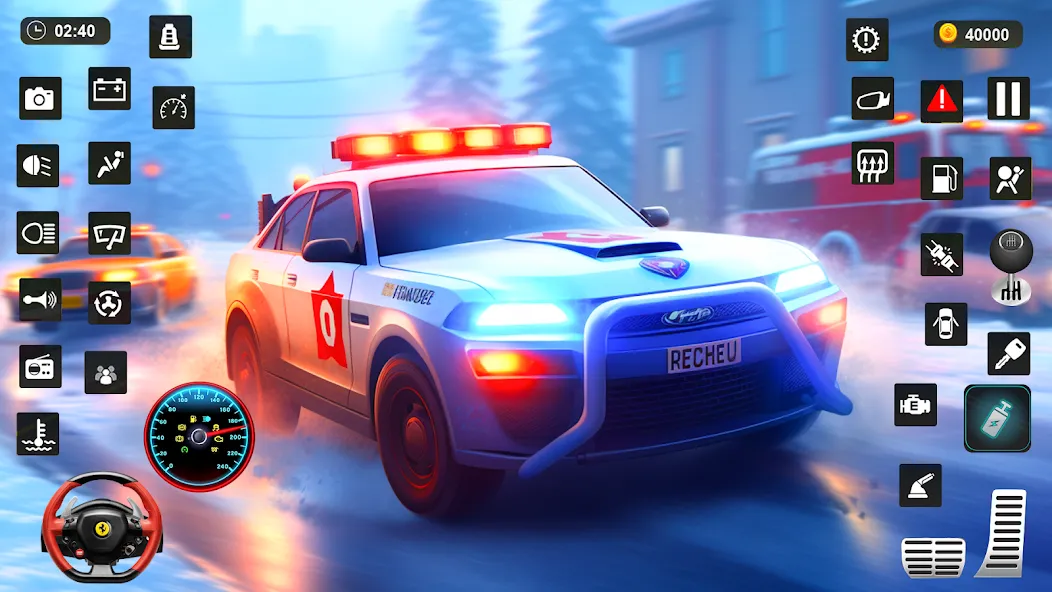 Скачать Police Car Kids Driving Game (Кидс Полис Геймс) взлом на бесконечные деньги + мод меню screen 1