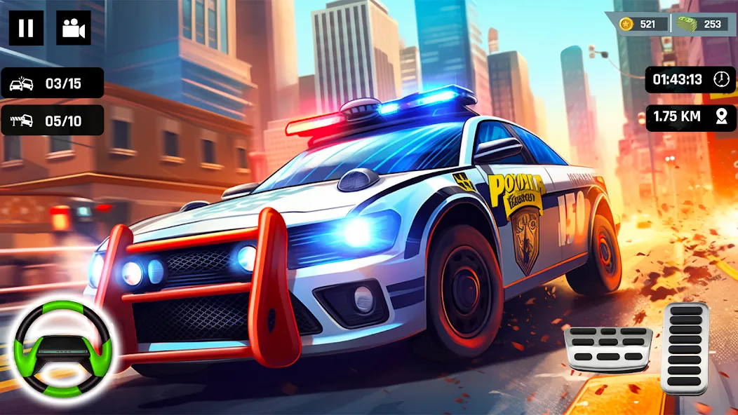 Скачать Police Car Kids Driving Game (Кидс Полис Геймс) взлом на бесконечные деньги + мод меню screen 5