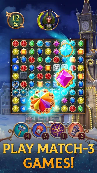 Скачать Clockmaker: Jewel Match 3 Game взлом на бесконечные деньги + мод меню screen 1