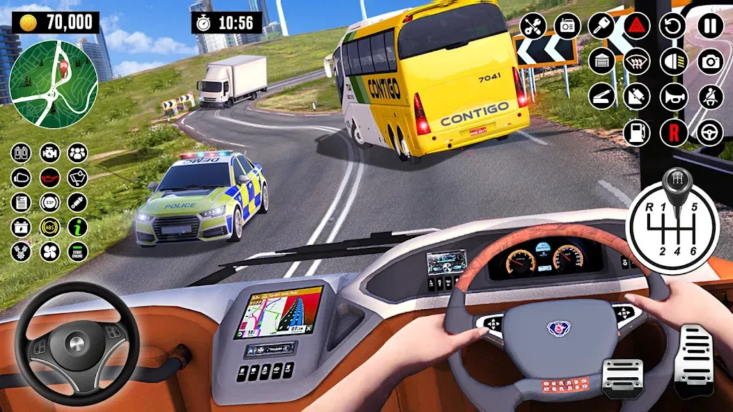 Скачать Bus Driving School : Bus Games взлом на бесконечные деньги + мод меню screen 4