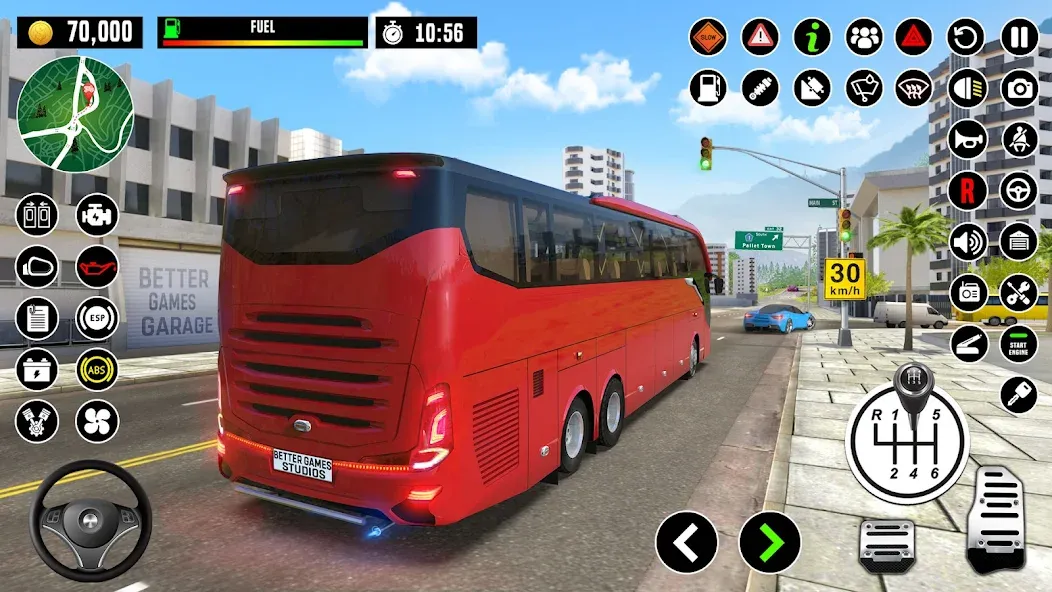 Скачать Bus Driving School : Bus Games взлом на бесконечные деньги + мод меню screen 5