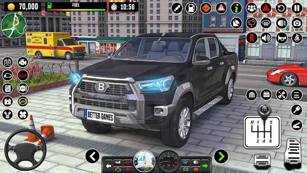 Скачать City Driving School Car Games взлом на бесконечные деньги + мод меню screen 1