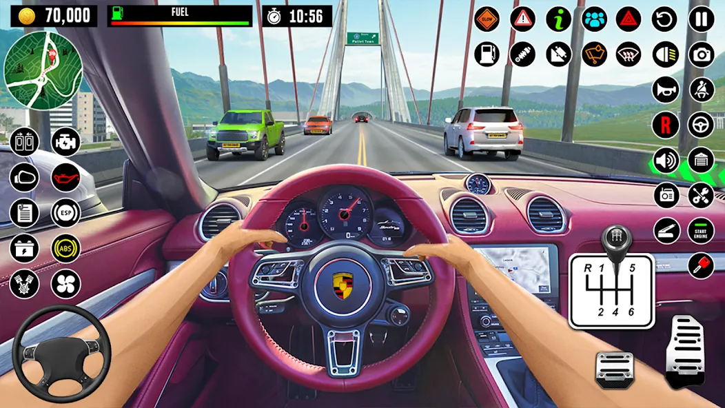 Скачать City Driving School Car Games взлом на бесконечные деньги + мод меню screen 4