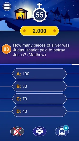 Скачать Daily Bible Trivia: Quiz Games взлом на бесконечные деньги + мод меню screen 4