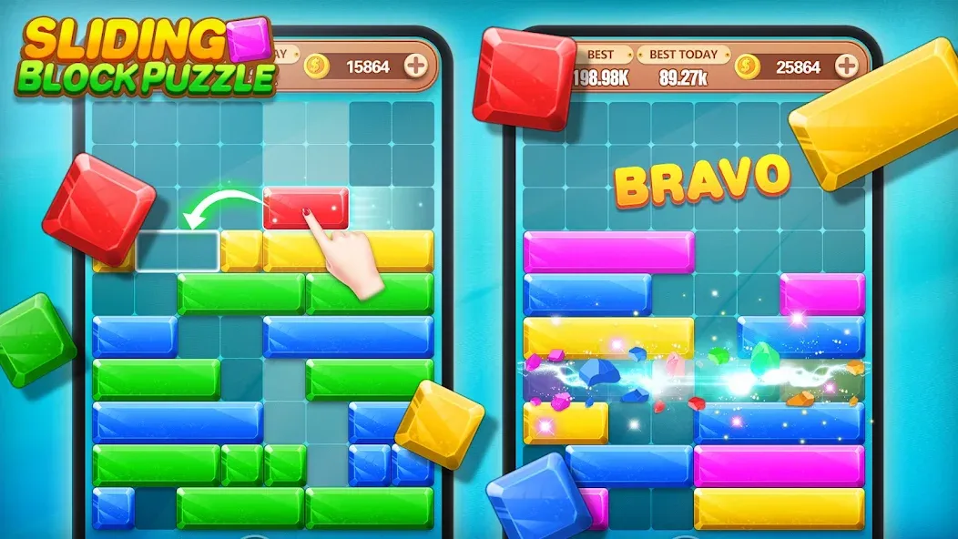 Скачать Block Crush — Puzzle Game взлом на бесконечные деньги + мод меню screen 2