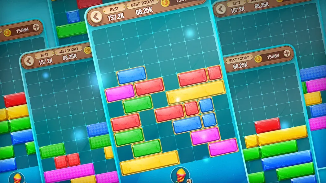 Скачать Block Crush — Puzzle Game взлом на бесконечные деньги + мод меню screen 3