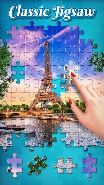 Скачать Jigsaw Puzzles взлом на бесконечные деньги + мод меню screen 1