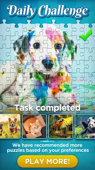 Скачать Jigsaw Puzzles взлом на бесконечные деньги + мод меню screen 4